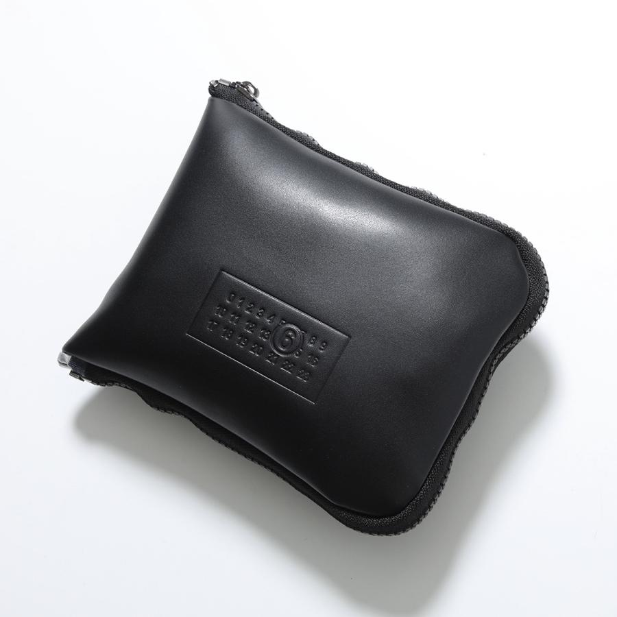 入手困難✨ メゾンマルジェラ アクセサリーポーチ ハンドバッグ レザー 黒色 Maison Margiela メゾンマルジェラ ドローストリング ショルダーポーチ