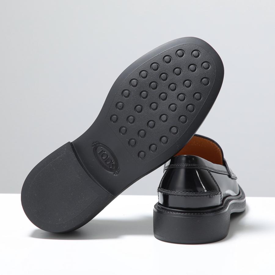 【35.5のみ】TODS トッズ ローファー XXW20L0IM70SHA レディース レザー メタルロゴプレート ラウンドトゥ 3cm シューズ 靴 B999/NEROの画像