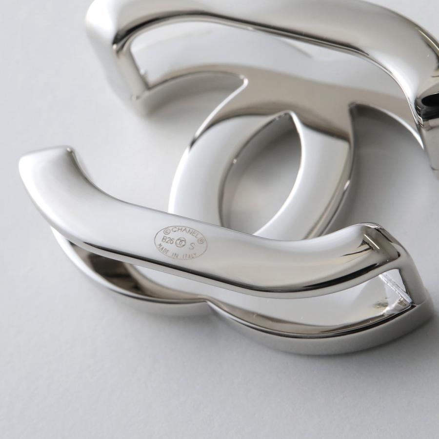 値下げ！新品未使用　シャネル　スカーフリング　CCロゴ　シルバー　26S最新作 CHANEL（シャネル） スカーフリング Scarf Ring AAC060 B24509