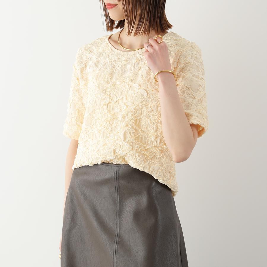 Torrazzo Donna（トラッゾドンナ） ジャガード半袖トップス 6266-360