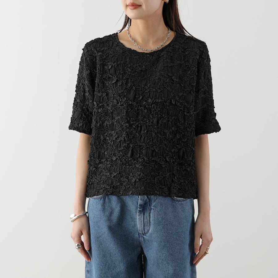 Torrazzo Donna（トラッゾドンナ） ジャガード半袖トップス 6266-360