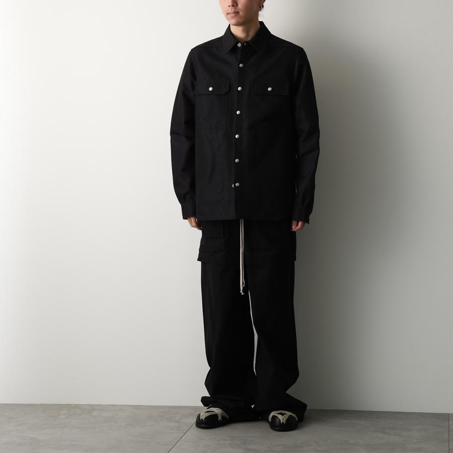 Rick Owens リックオウエンス ジャケット OUTERSHIRT RU01F2729 CDU メンズ シャツ 長袖 09/BLACKの画像