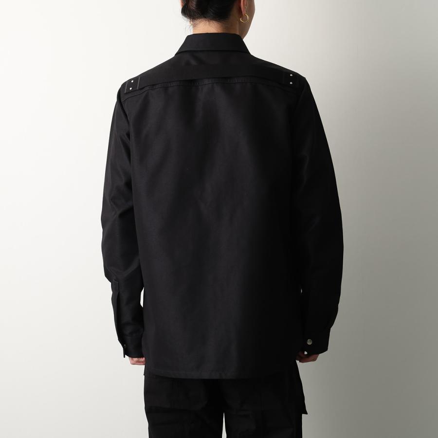Rick Owens リックオウエンス ジャケット OUTERSHIRT RU01F2729 CDU メンズ シャツ 長袖 09/BLACKの画像