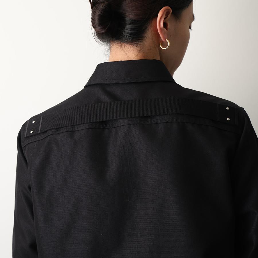Rick Owens リックオウエンス ジャケット OUTERSHIRT RU01F2729 CDU メンズ シャツ 長袖 09/BLACKの画像
