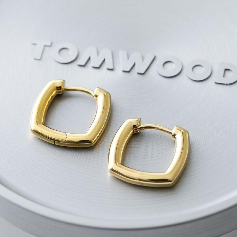 TOM WOOD（トムウッド） ピアス Frame Hoops Small Gold フレーム