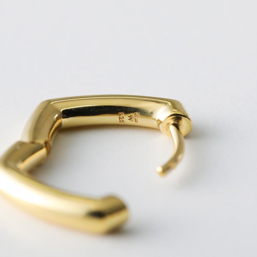 TOM WOOD（トムウッド） ピアス Frame Hoops Small Gold フレーム