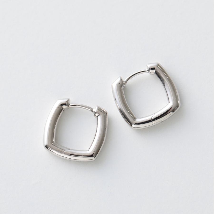 TOMWOOD トムウッド ピアス Frame Hoops Small フレーム フープ 101533 レディース メンズ スクエア silver925 アクセサリー シルバーの画像