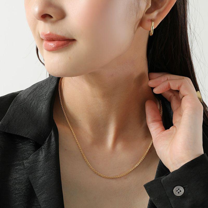 トムウッド　SPIKE チェーンネックレス　18inches TOM WOOD（トムウッド） ネックレス Spike Chain Gold スパイク 18