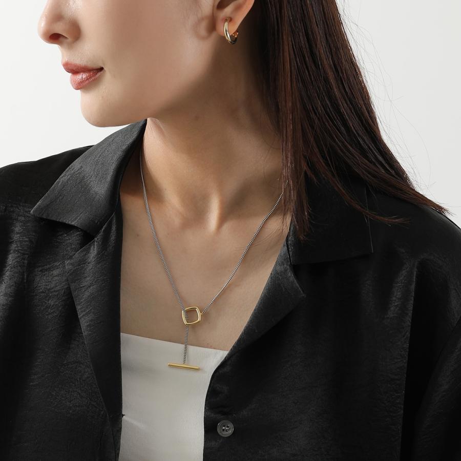 TOM WOOD（トムウッド） ネックレス Frame Pendant Duo フレーム