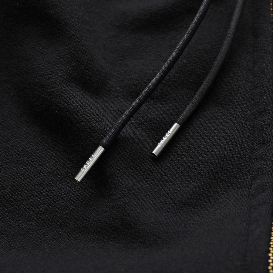 sacai × Carhartt WIP サカイ カーハート コラボ ジップアップパーカー 26-01091S メンズ 長袖 コットン スウェット フーディ ロゴ リブ 001の画像