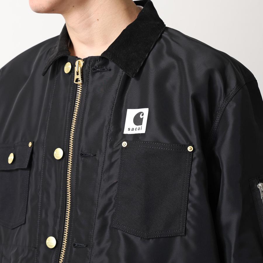 sacai carhartt サカイ　カーハート　コート　ブルゾン sacai (サカイ) コラボ sacai×Carhartt WIP ロゴ フーデット