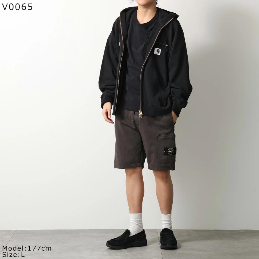 STONE ISLAND ストーンアイランド ハーフパンツ L1S156200011 S0051 6200011 メンズ スウェット ショートパンツ ガーメントダイ V0065の画像
