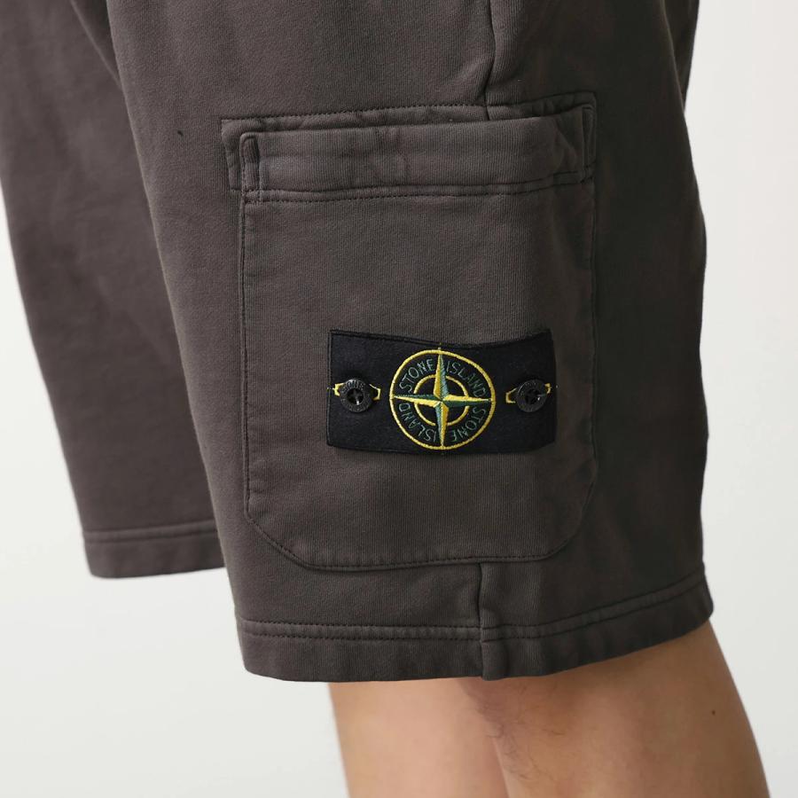 STONE ISLAND ストーンアイランド ハーフパンツ L1S156200011 S0051 6200011 メンズ スウェット ショートパンツ ガーメントダイ V0065の画像