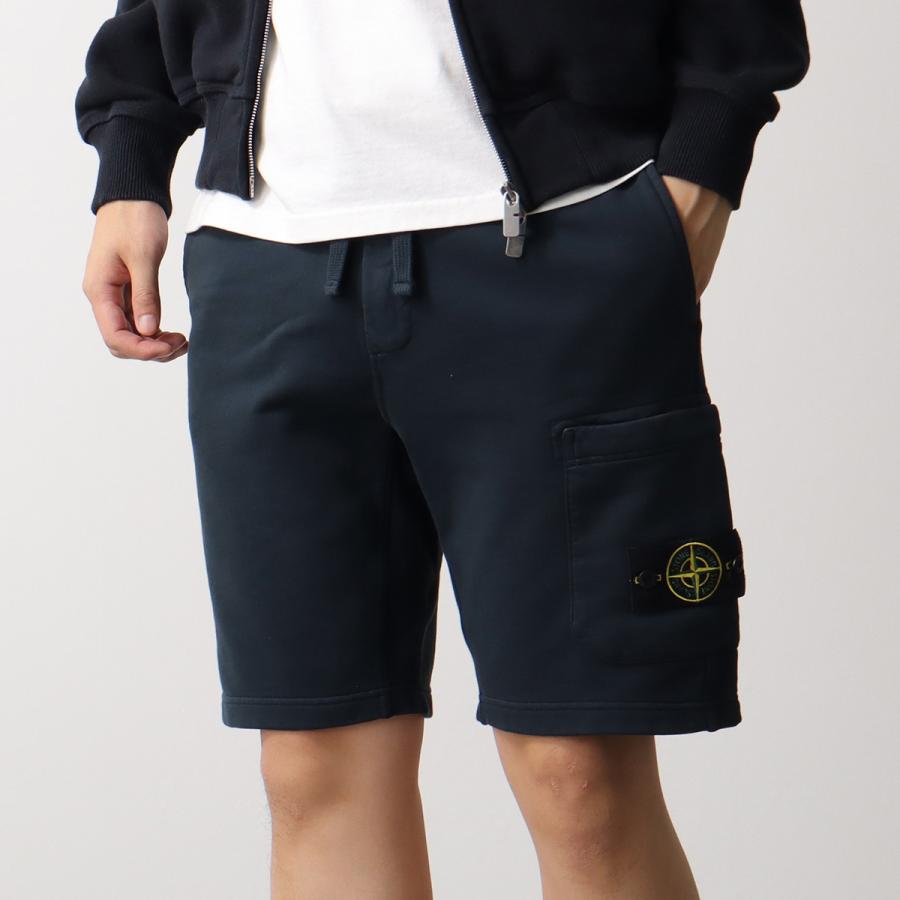 STONE ISLAND ストーンアイランド ハーフパンツ L1S156200011 S0051 6200011 メンズ スウェット ショートパンツ ガーメントダイ V0065の画像