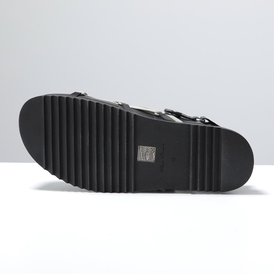 Rick Owens リックオウエンス ミュール MEGALACE MULE GRANOLA RU01F2813  LGYW1 メンズ スリッポン レザー グラノーラ模様 五芒星 靴 09 BLACKの画像
