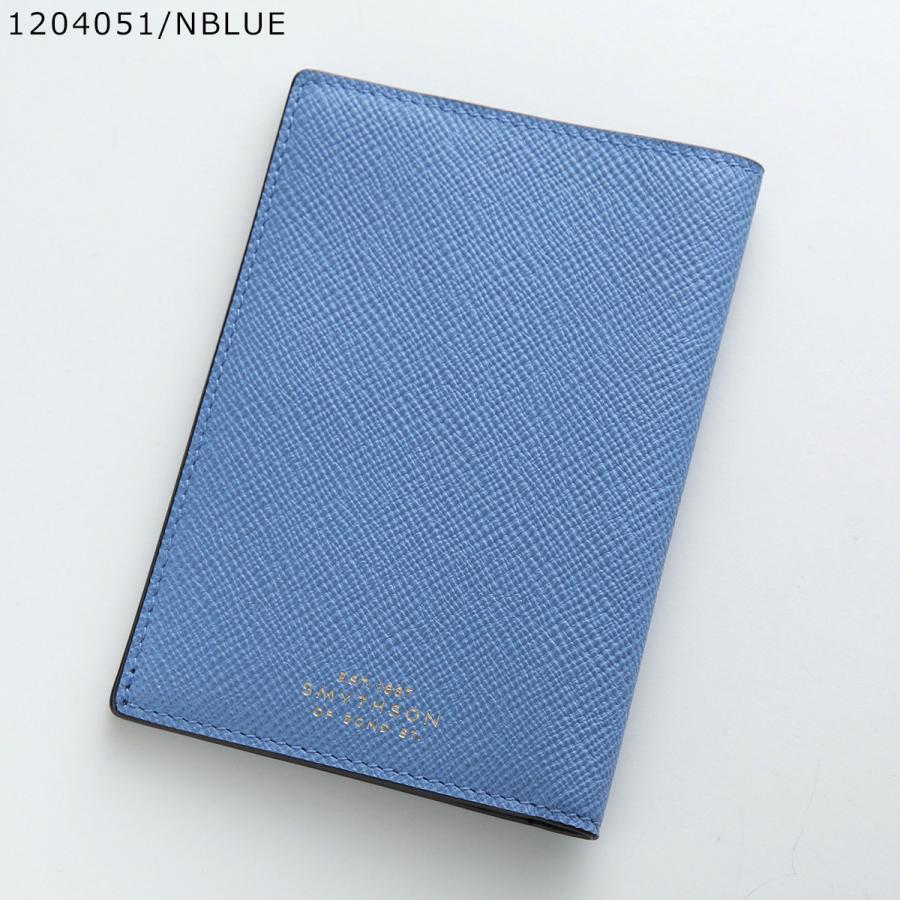 SMYTHSON ブルーレザー パスポートケース Smythson（スマイソン） パスポートケース PMA P/PORT COVER