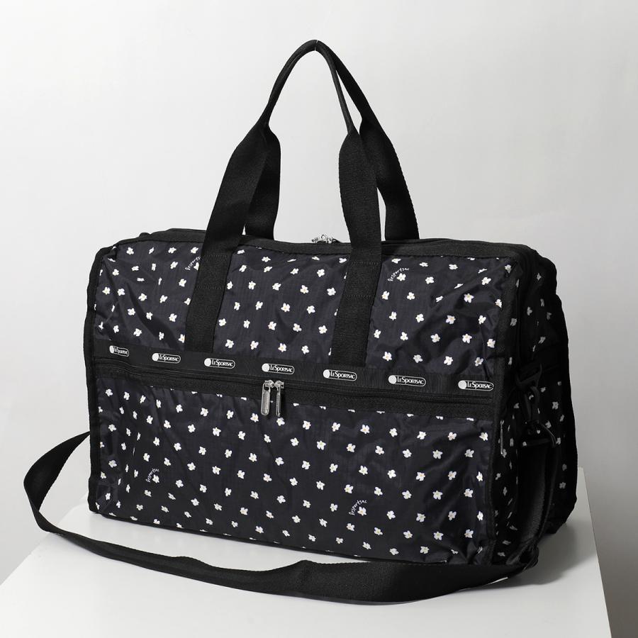 最終値下げ！美品！レスポートサック　ボストンバック　黒×花柄　ミニポーチ付 LeSportsac（レスポートサック） ボストンバッグ CLASSIC クラッシック