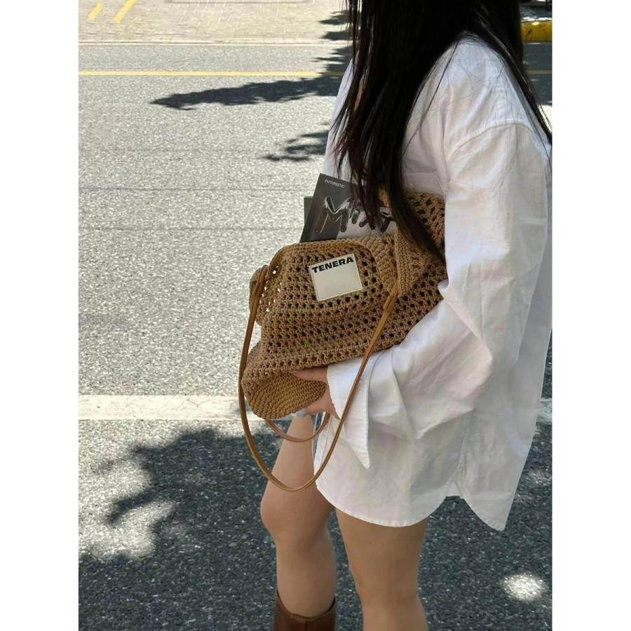 TENERA テネラ クロシェバッグ Woven Bag ウーブン バッグ レディース 