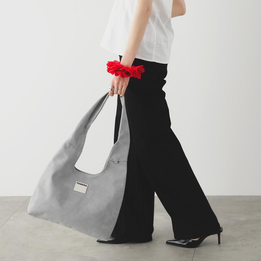 TENERA テネラ トートバッグ Suede Triangle Large Hobo トライアングル ラージ ホーボーバッグ レディース スエードコレクション 鞄 カラー2色の画像