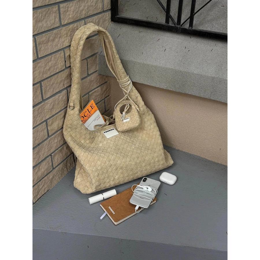 TENERA テネラ トートバッグ Handwoven Suede Large Hobo ハンド