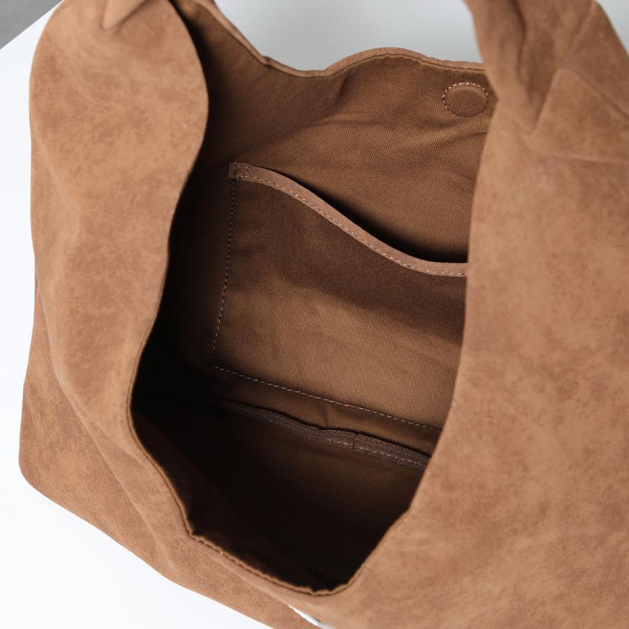 TENERA テネラ トートバッグ Large Hobo Shoulder Bag ラージ ホーボーバッグ レディース スウェード調 ベルベット調 鞄 カラー2色の画像