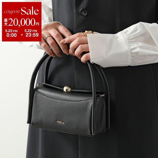 【美品】FURLA ブラック ボストンバッグ FURLA（フルラ） ハンドバッグ NICOLE MINI BOSTON BAG ニコル ミニ