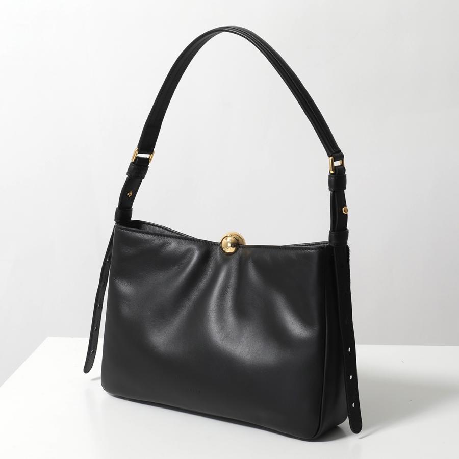 g*q様 FURLA ブラック レザーハンドバッグ　極美品 FURLA（フルラ） ハンドバッグ SFERA SOFT M スフェラ ソフト WB01403