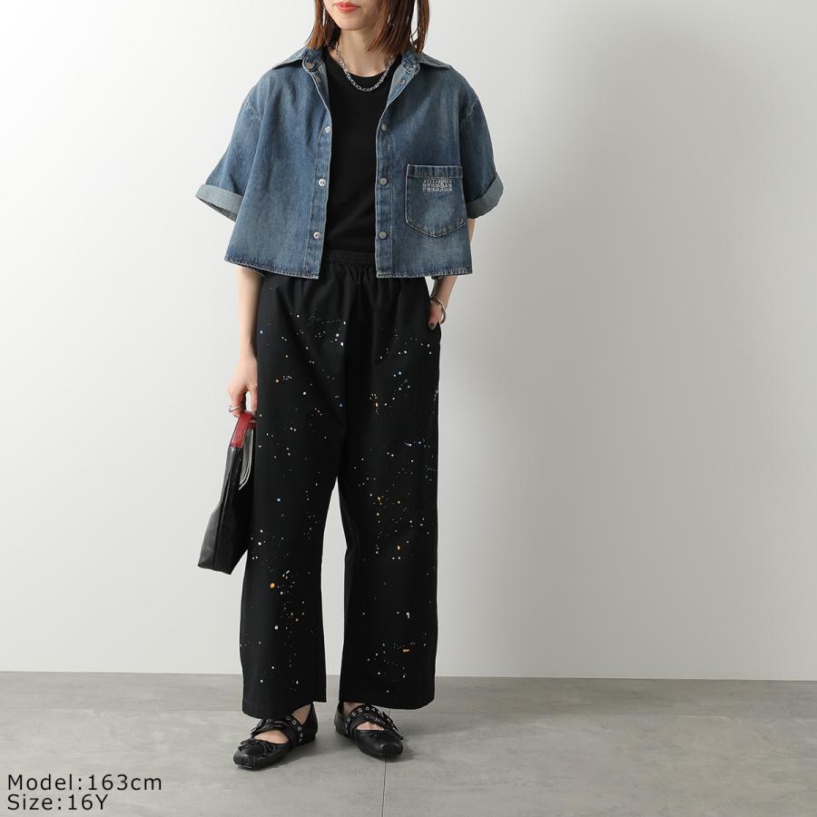 MM6 KIDS エムエムシックス メゾンマルジェラ キッズ イージーパンツ M60953 MM07B レディース ガールズ ワイドパンツ カラー2色 M60953MM07BM6900の画像