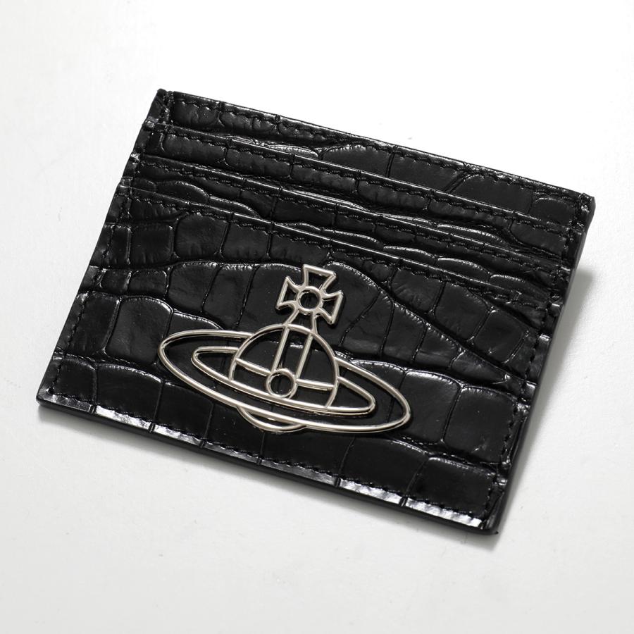 ✨美品✨カード付✨ヴィヴィアン ウエストウッド◆黒◆牛革レザー◆金オーブロゴ Vivienne Westwood（ヴィヴィアンウエストウッド） 並行輸入