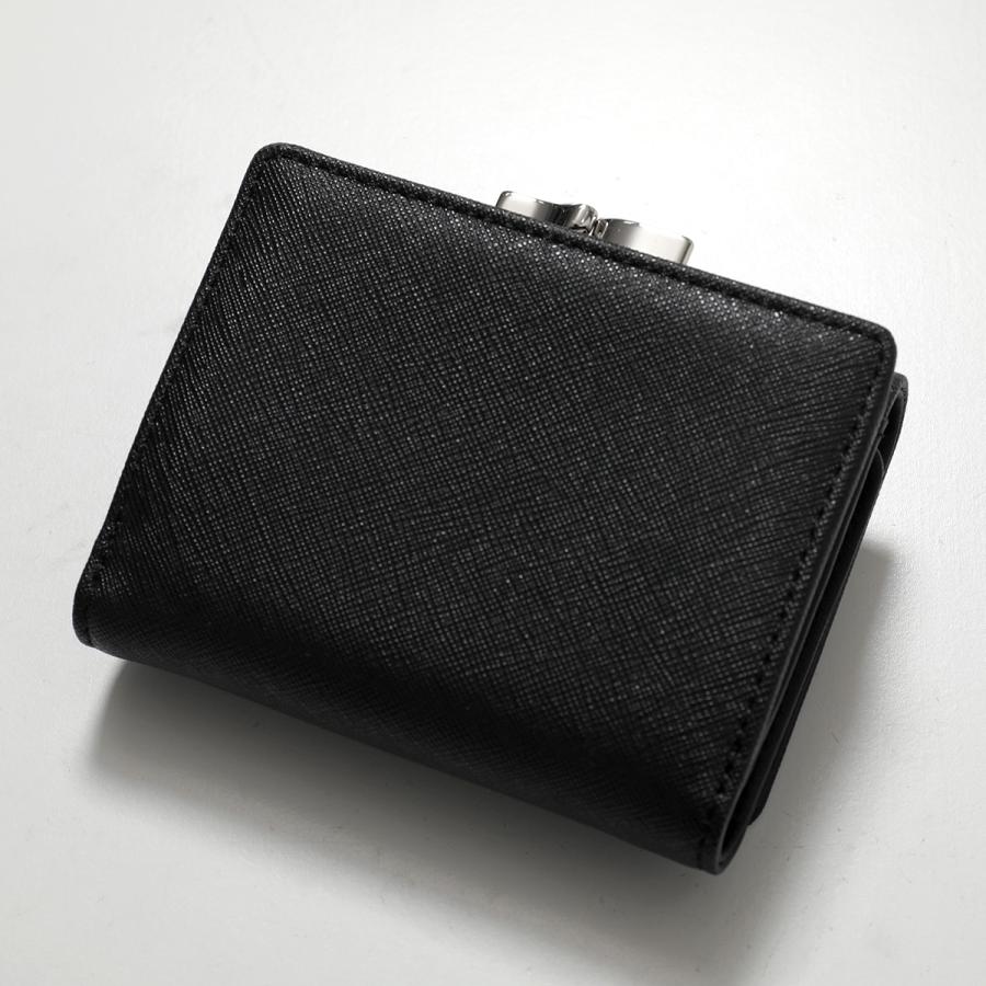 【新作☆内側に素敵な柄】新品 ヴィヴィアン・ウエストウッド 三折財布 黒 ヴィヴィアンウエストウッド Vivienne Westwood 三つ折り財布