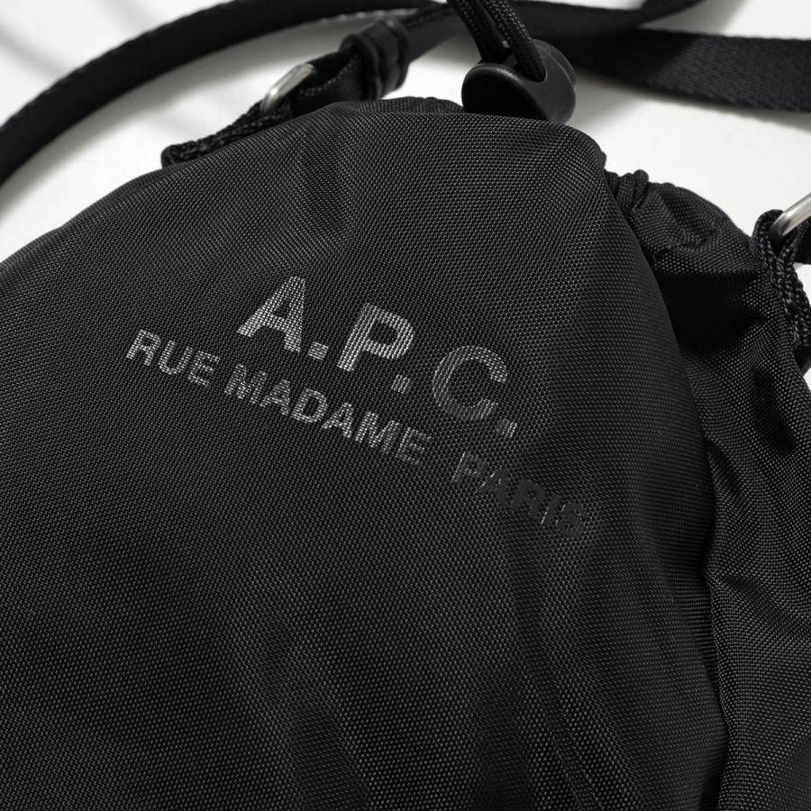 A.P.C. アーペーセー ボディバッグ ショルダーバッグ ポーチ ブラック 黒 A.P.C.（アーペーセー） APC A.P.C. クロスボディポーチ BACKSATGE