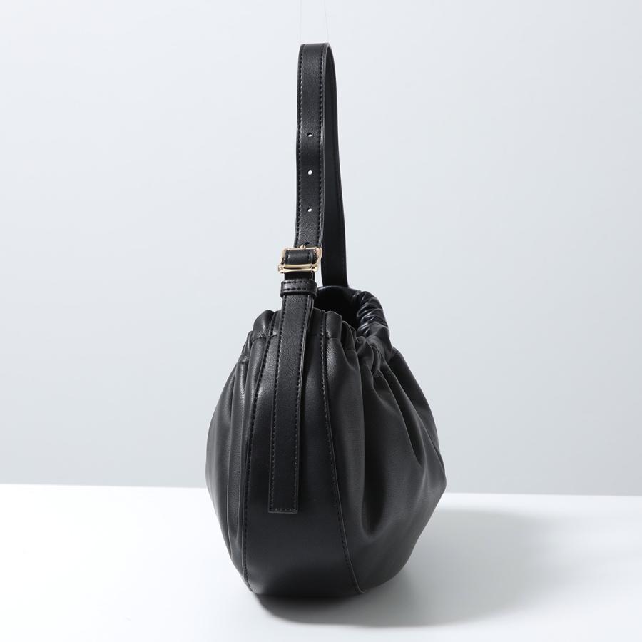 APC A.P.C. アーペーセー ハンドバッグ Ninon Hoop ニノン フープ PUAAT F67049 レディース ショルダーバッグ ギャザー ロゴ 鞄 LZZ/NOIRの画像
