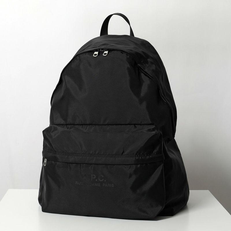 A.P.C. ブラック ナイロンリュック・バックパック アーペーセー A.P.C. バックパック TREK リュックサック ブラック