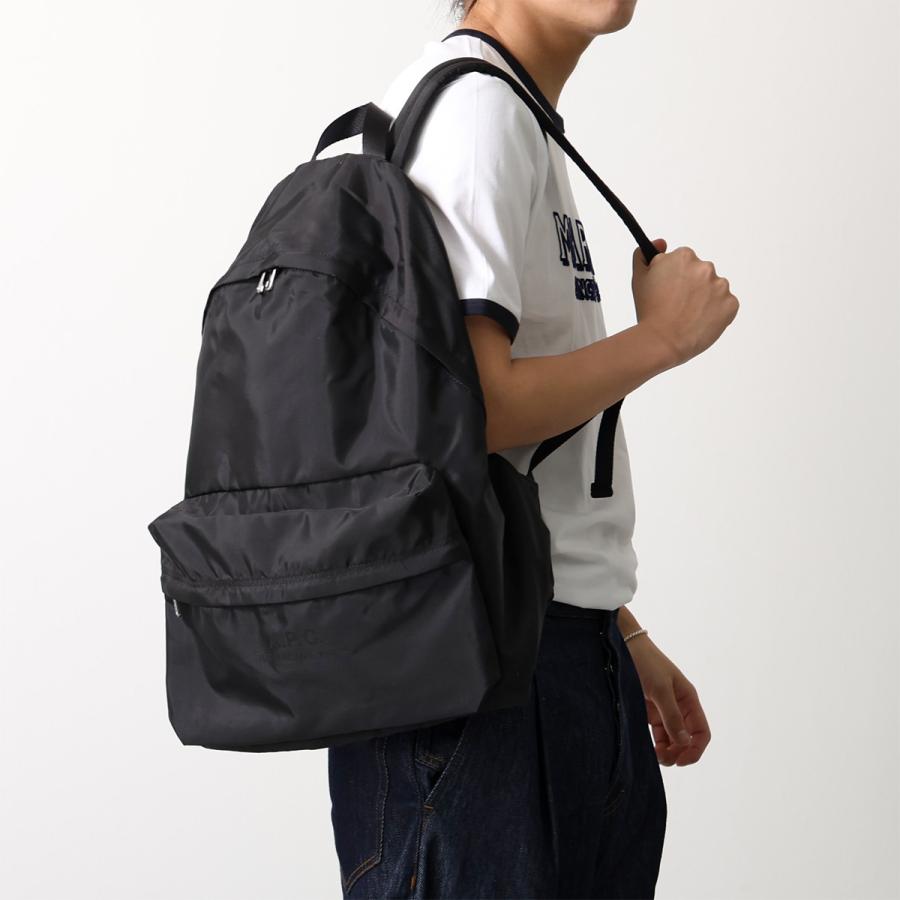 A.P.C. ブラック ナイロンリュック・バックパック アーペーセー A.P.C. バックパック TREK リュックサック ブラック