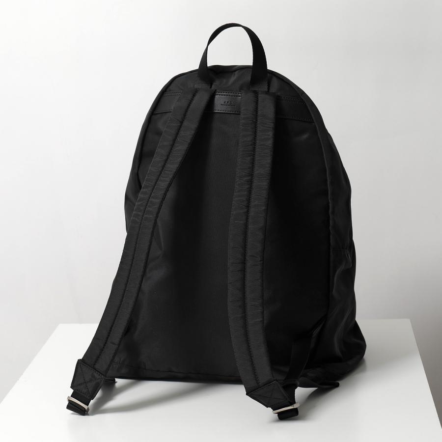 APC A.P.C. アーペーセー バックパック BACKSTAGE PAAGX H62246 メンズ リュックサック ナイロン ロゴ 鞄 LZZ NOIRの画像
