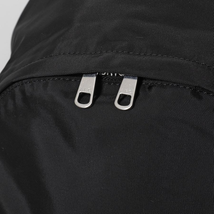 APC A.P.C. アーペーセー バックパック BACKSTAGE PAAGX H62246 メンズ リュックサック ナイロン ロゴ 鞄 LZZ NOIRの画像