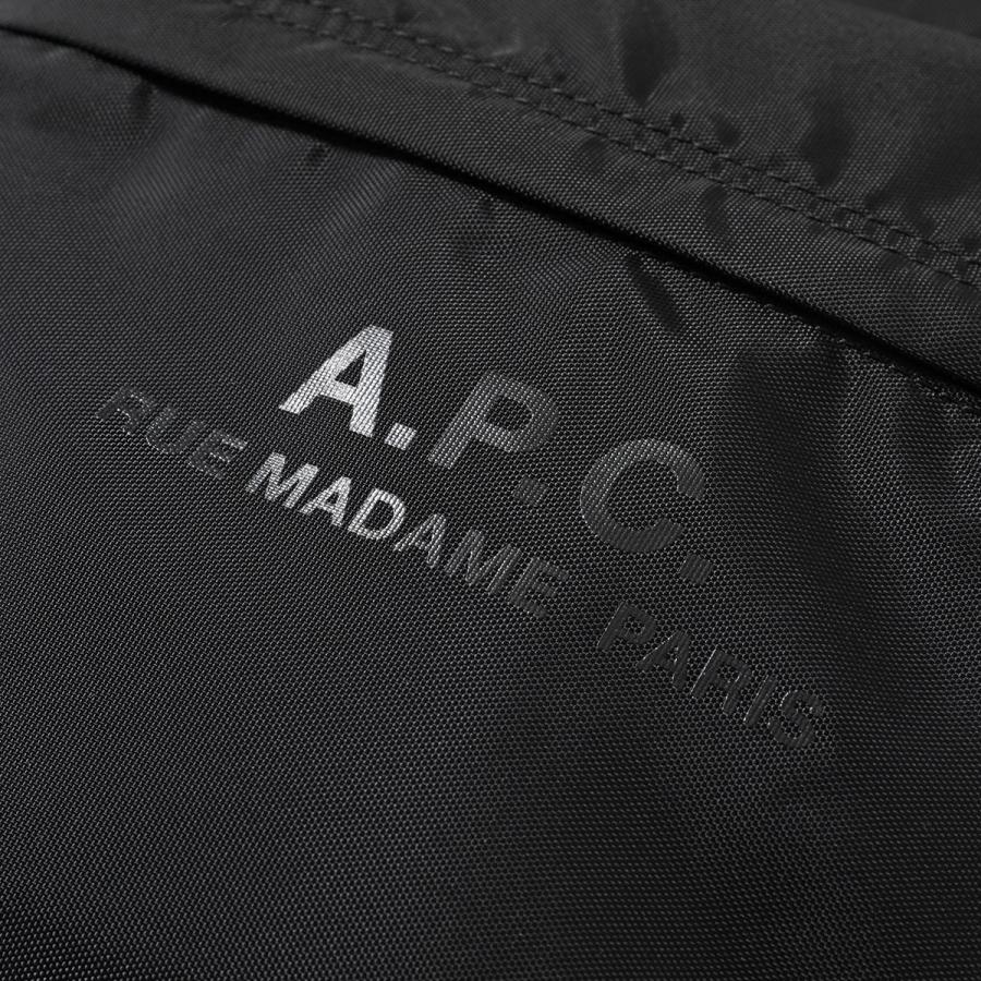 APC A.P.C. アーペーセー バックパック BACKSTAGE PAAGX H62246 メンズ リュックサック ナイロン ロゴ 鞄 LZZ NOIRの画像