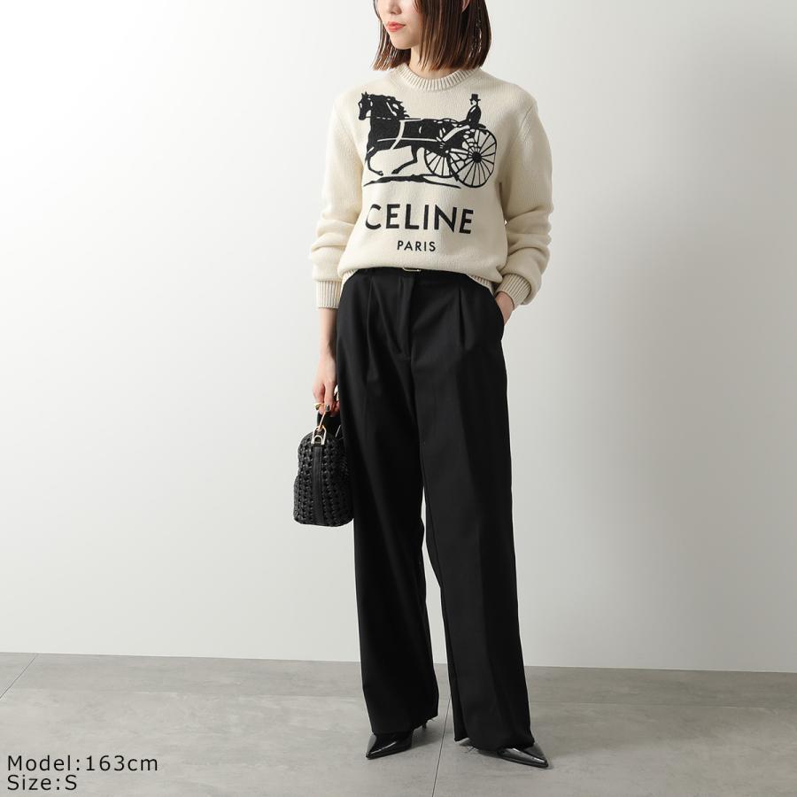 CELINE リブニット セリーヌ xs CELINE（セリーヌ） セーター RY02N317V.01OW レディース クルーネック