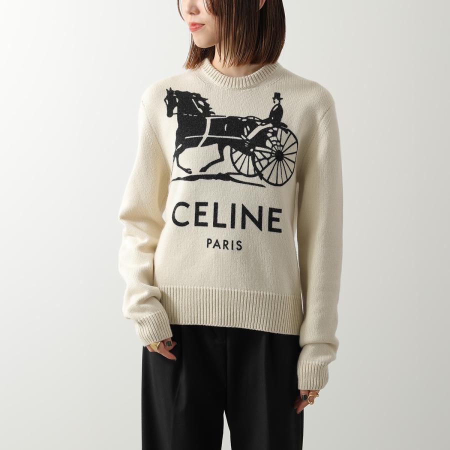 ☆美品☆CELINE セリーヌ カシミヤニット CELINE（セリーヌ） セーター RY02N317V.01OW レディース クルーネック