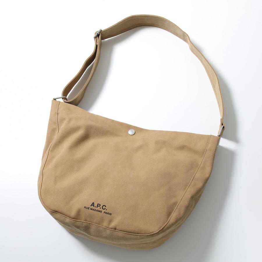 APC A.P.C. アーペーセー ショルダーバッグ Journal ジャーナル PSAME M61939 レディース トートバッグ クロスボディ ロゴ 鞄 CAG/TABACの画像