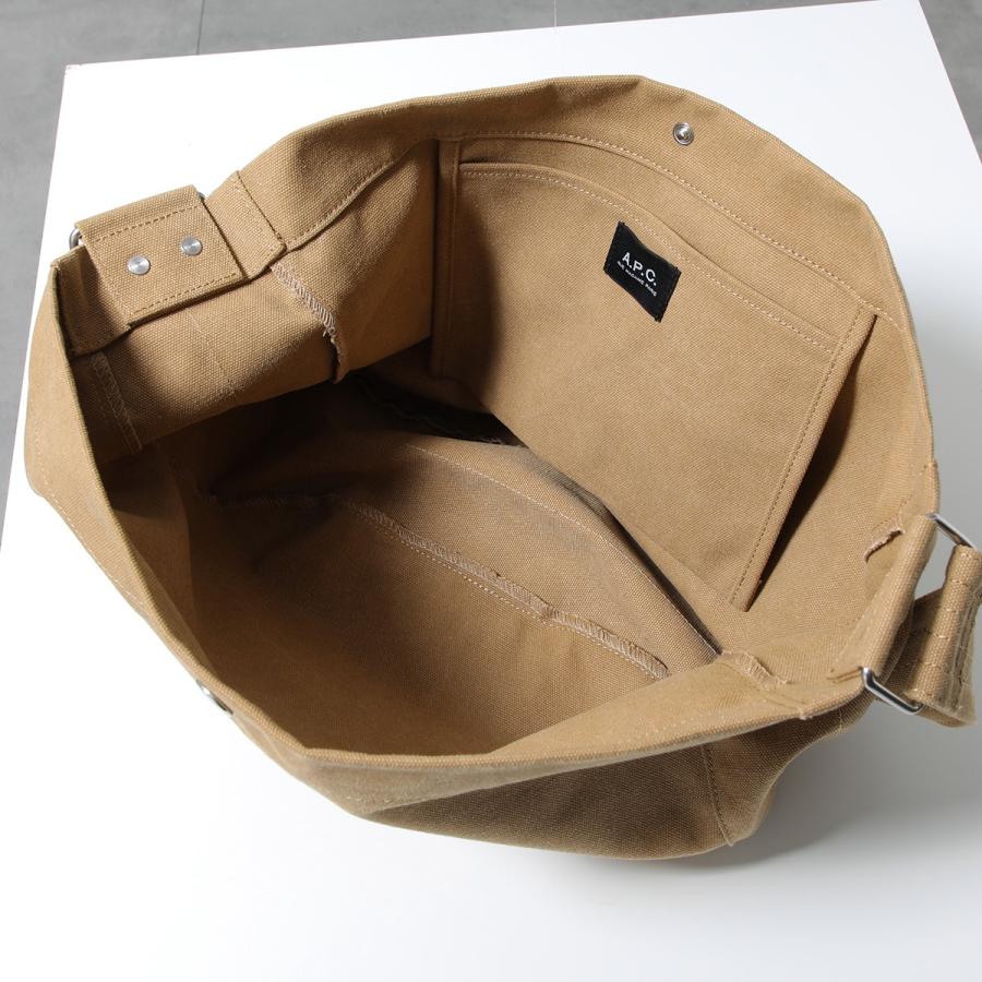 APC A.P.C. アーペーセー ショルダーバッグ Journal ジャーナル PSAME M61939 レディース トートバッグ クロスボディ ロゴ 鞄 CAG/TABACの画像