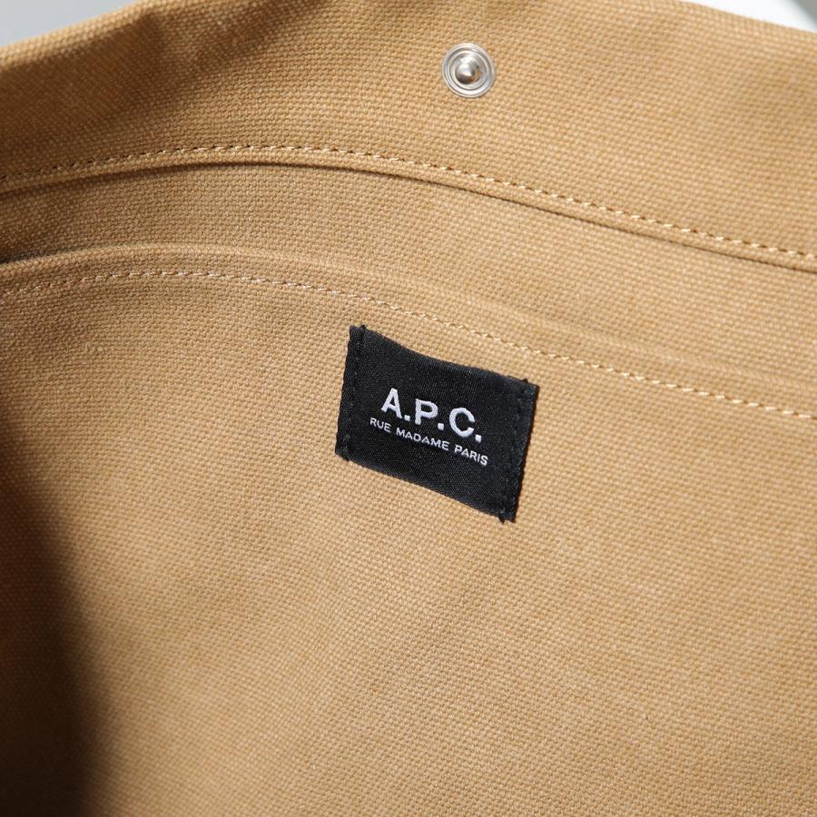 APC A.P.C. アーペーセー ショルダーバッグ Journal ジャーナル PSAME M61939 レディース トートバッグ クロスボディ ロゴ 鞄 CAG/TABACの画像