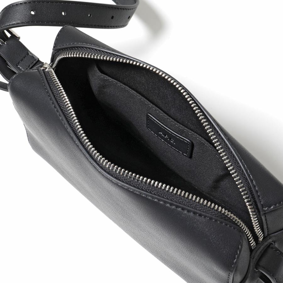 APC A.P.C. アーペーセー ショルダーバッグ CAMERA BAG NINO ニノ PUAAT H61821 レディース ロゴ カメラバッグ 鞄  LZZ/NOIRの画像