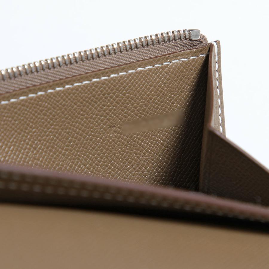 エルメス ベアン スフレ 084871CC 財布 エルメス ベアンスフレ グリパンタン ゴールド金具 K刻印 ブルー