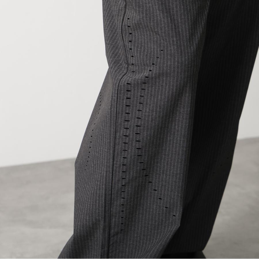 専用 roBa-LP ブラック ROA ロア ナイロンパンツ NUMB PINSTRIPED PACKABLE PANTS YBUW012FA05