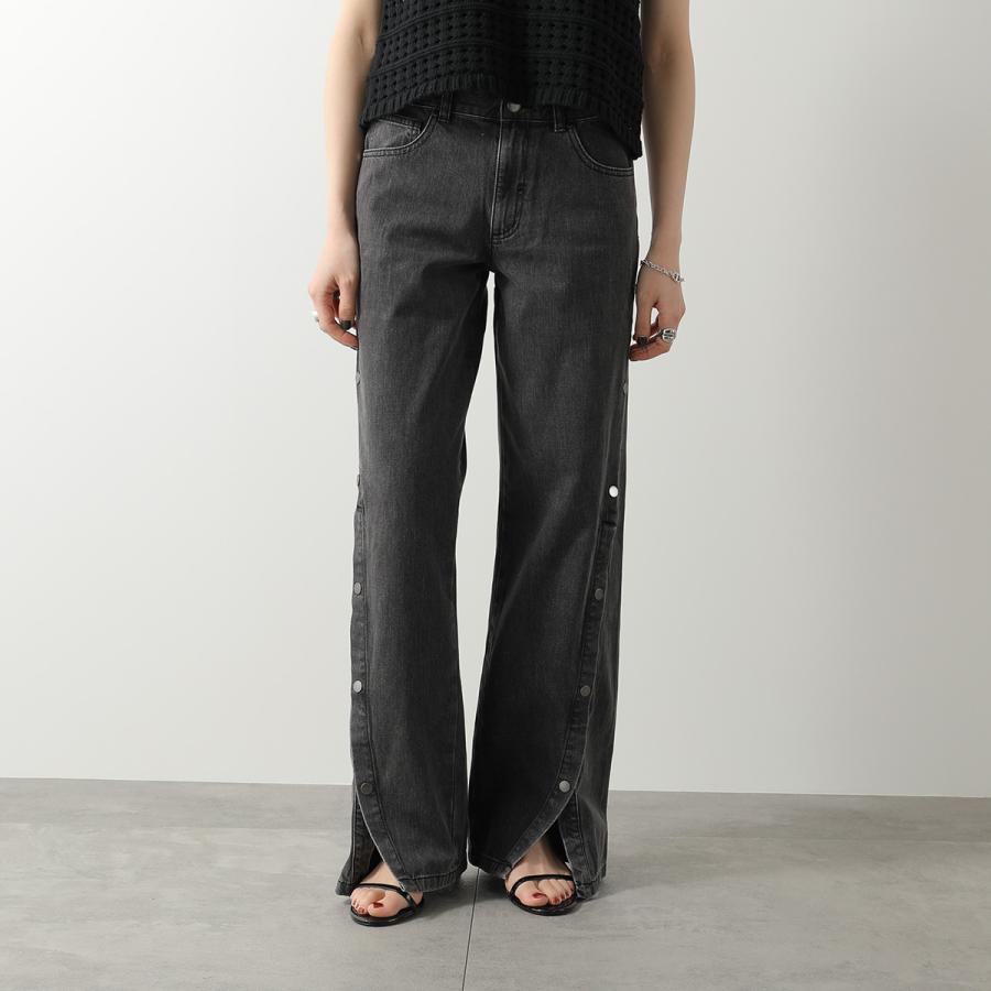 STELLA McCARTNEY / ステラマッカートニー | デニム ストレッチ 再度切替 アシンメトリー プルオーバーブラウス | 38 | インディゴ | レディース ステラ マッカートニー（STELLA McCARTNEY）2026-27秋冬コレクション