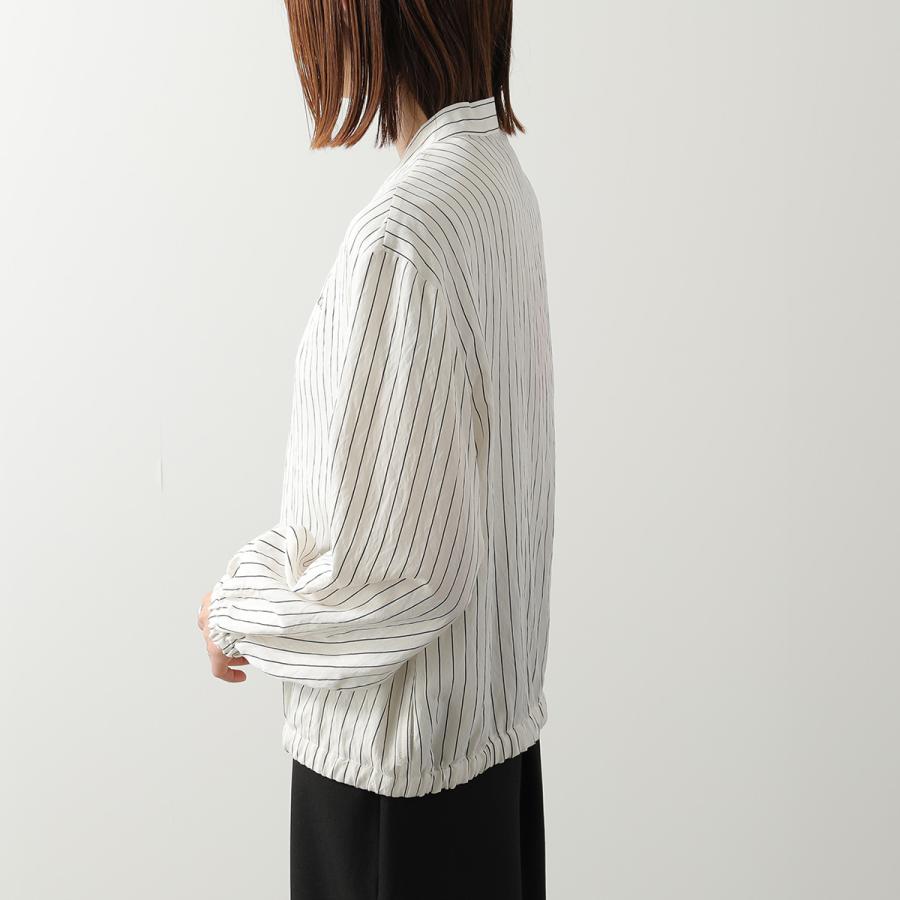 maxmara マックスマーラ　白タグ　リネンオーバージャケット　ストライプ Weekend Max Mara｜リネン混ストライプテーラードジャケット