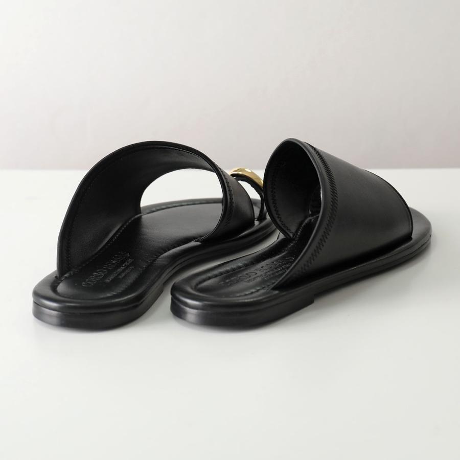 モカ　新品 未使用 CORSO ROME 9 黒レースフラット CORSO ROMA 9＞レザー レースアップシューズ