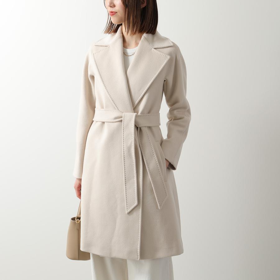 MAX MARA Studio マックスマーラ ステュディオ ガウンコート DRAVENNA ドラヴェンナ レディース ピュア ヴァージンウール ミドル丈 ベルト付き カラー2色の画像