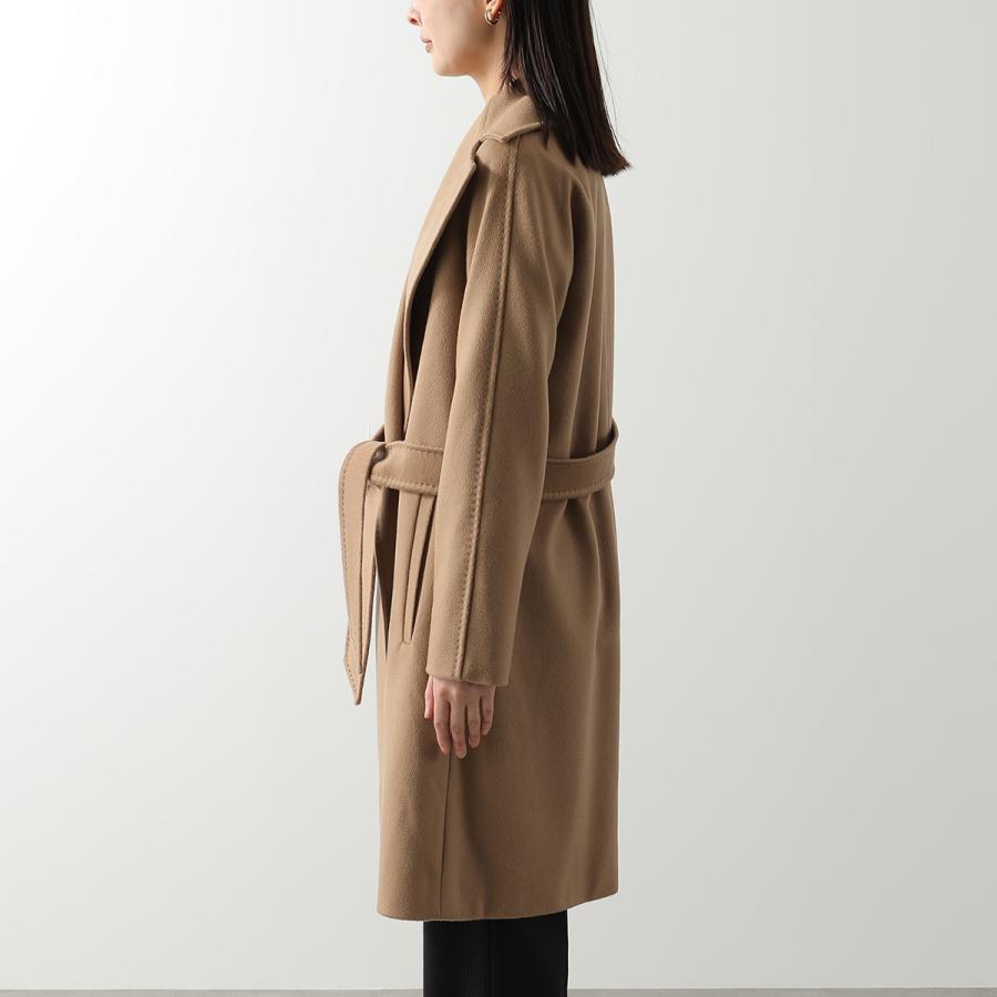 MAX MARA Studio マックスマーラ ステュディオ ガウンコート DRAVENNA ドラヴェンナ レディース ピュア ヴァージンウール ミドル丈 ベルト付き カラー2色の画像